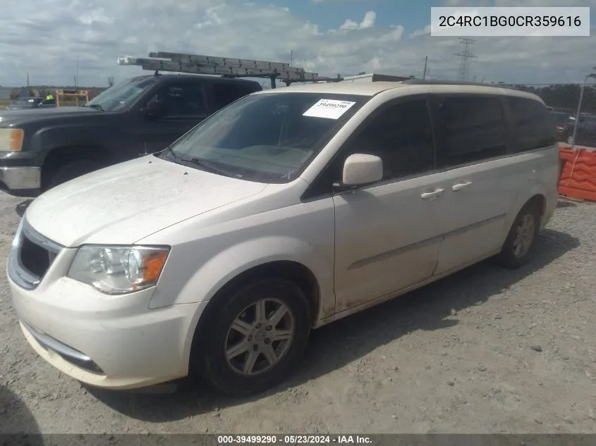 2C4RC1BG0CR359616 2012 Chrysler Town & Country Touring