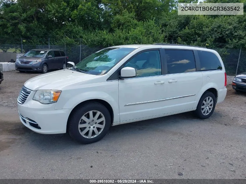 2012 Chrysler Town & Country Touring VIN: 2C4RC1BG6CR363542 Lot: 39510382