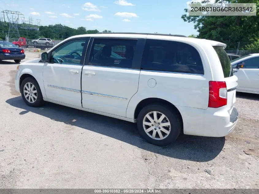 2012 Chrysler Town & Country Touring VIN: 2C4RC1BG6CR363542 Lot: 39510382