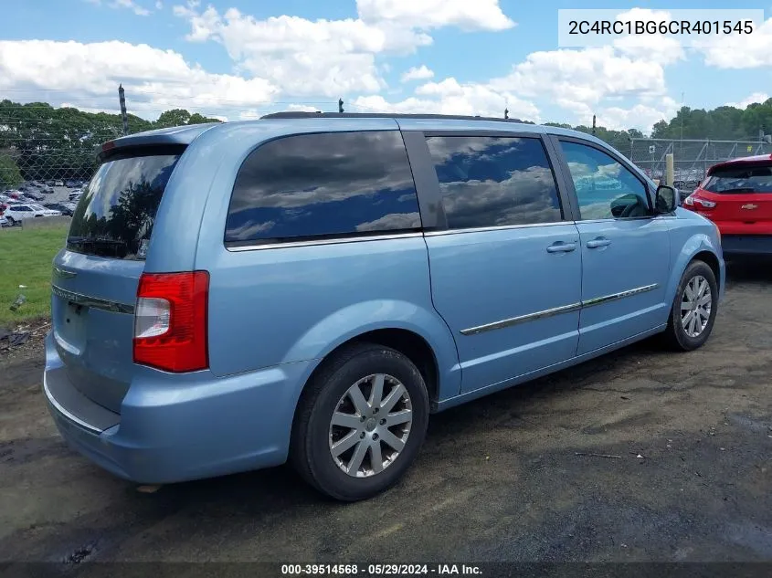 2C4RC1BG6CR401545 2012 Chrysler Town & Country Touring