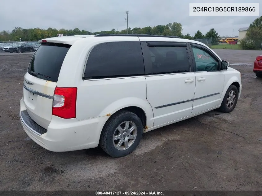 2012 Chrysler Town & Country Touring VIN: 2C4RC1BG5CR189866 Lot: 40417127