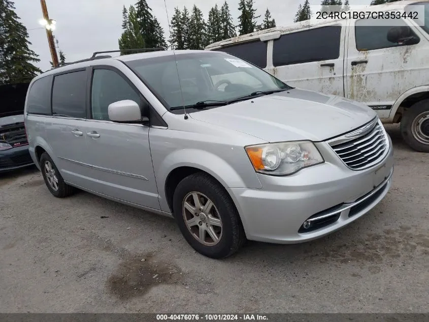 2C4RC1BG7CR353442 2012 Chrysler Town & Country Touring