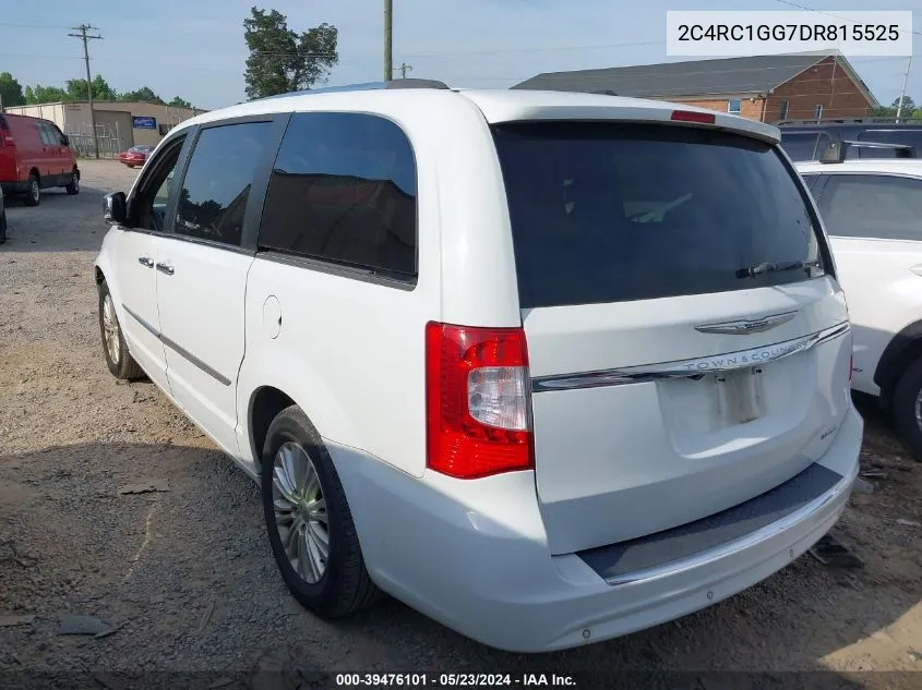 2013 Chrysler Town & Country Limited VIN: 2C4RC1GG7DR815525 Lot: 39476101