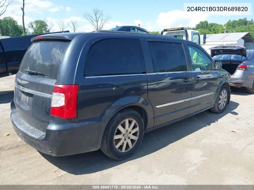 2013 Chrysler Town & Country Touring VIN: 2C4RC1BG3DR689820 Lot: 39491710