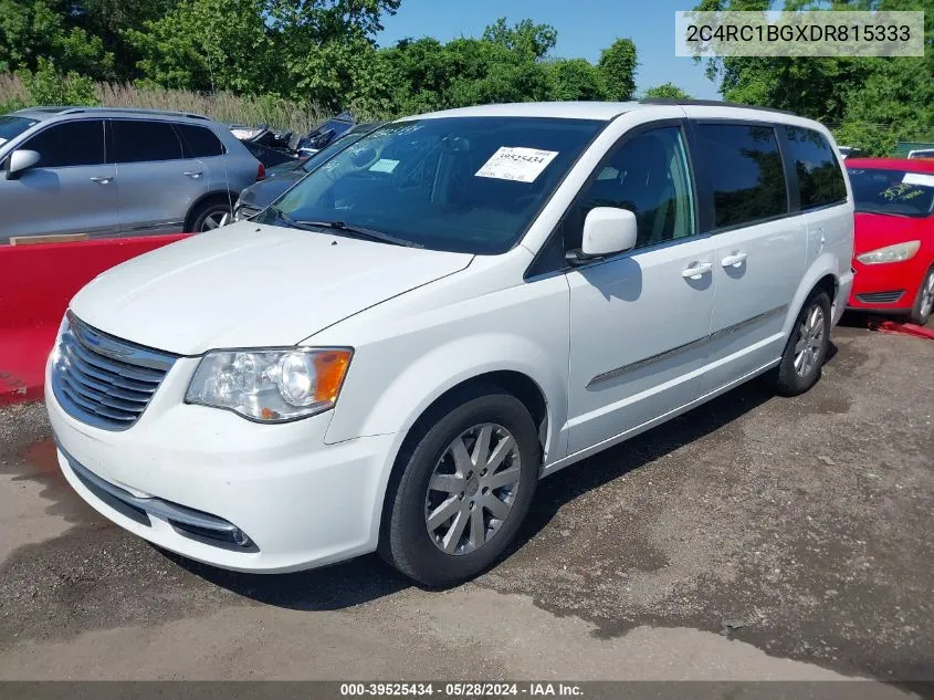 2013 Chrysler Town & Country Touring VIN: 2C4RC1BGXDR815333 Lot: 39525434