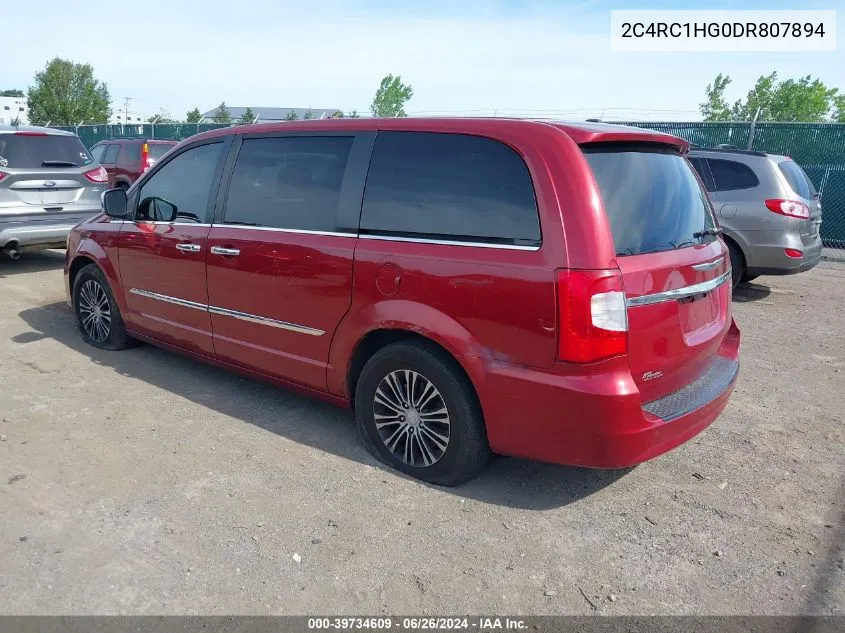 2013 Chrysler Town & Country S VIN: 2C4RC1HG0DR807894 Lot: 39734609