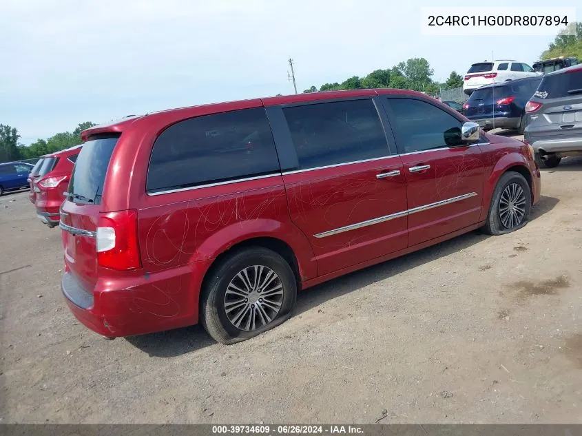 2013 Chrysler Town & Country S VIN: 2C4RC1HG0DR807894 Lot: 39734609