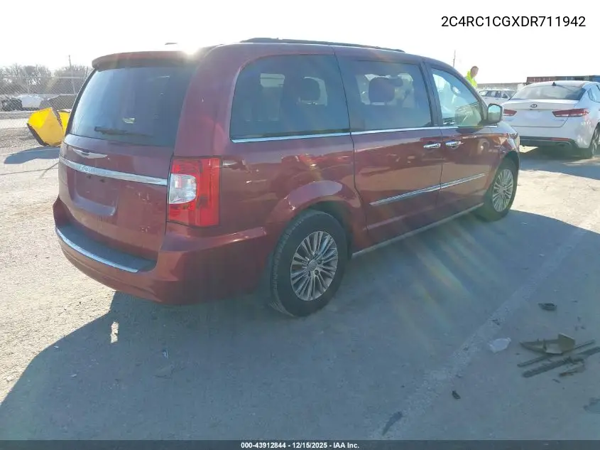 2C4RC1CGXDR711942 2013 Chrysler Town & Country Touring-L