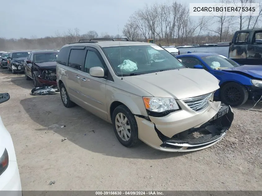 2014 Chrysler Town & Country Touring VIN: 2C4RC1BG1ER475345 Lot: 39156630