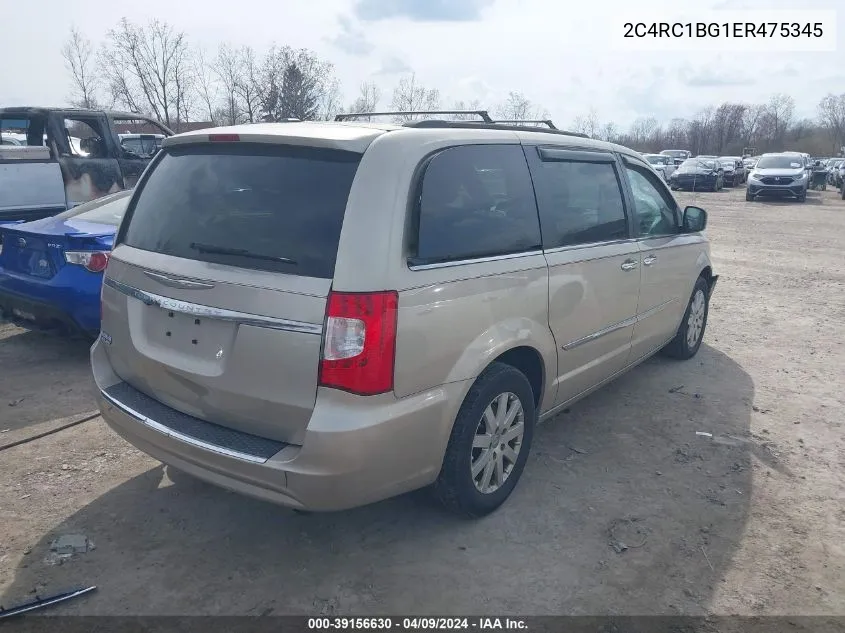 2C4RC1BG1ER475345 2014 Chrysler Town & Country Touring