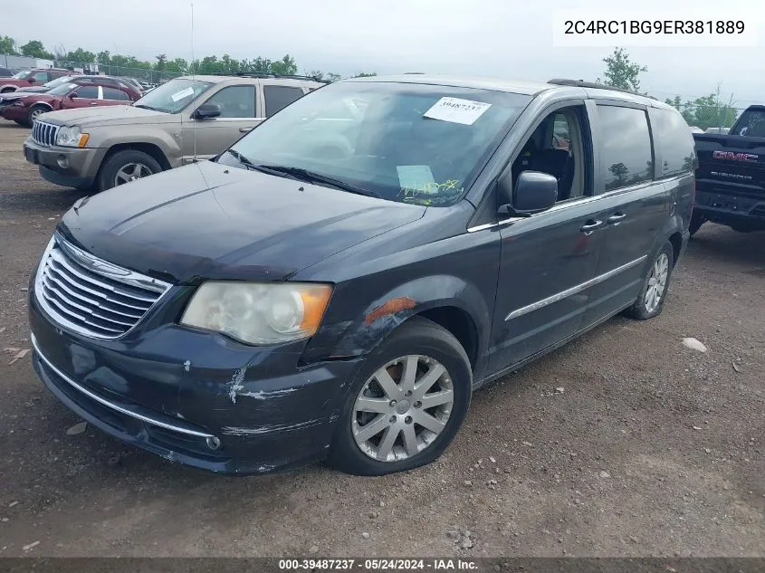 2014 Chrysler Town & Country Touring VIN: 2C4RC1BG9ER381889 Lot: 39487237