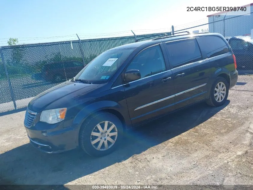 2014 Chrysler Town & Country Touring VIN: 2C4RC1BG5ER398740 Lot: 39493039