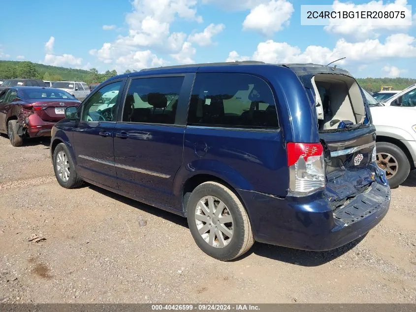 2014 Chrysler Town & Country Touring VIN: 2C4RC1BG1ER208075 Lot: 40426599