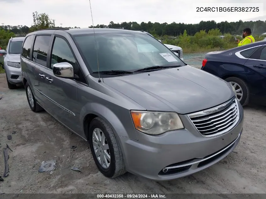 2014 Chrysler Town & Country Touring VIN: 2C4RC1BG6ER382725 Lot: 40432358