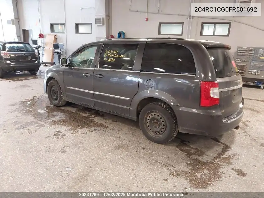 2C4RC1CG0FR501692 2015 Chrysler Town & Country Touring