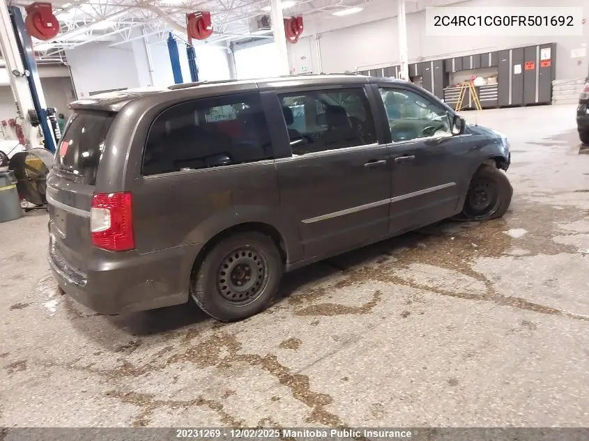 2C4RC1CG0FR501692 2015 Chrysler Town & Country Touring