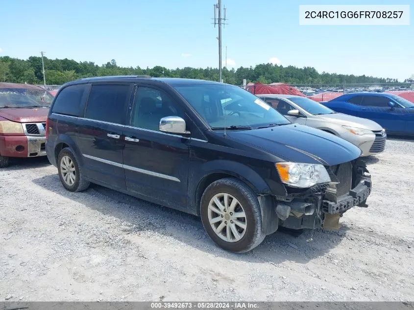 2015 Chrysler Town & Country Limited Platinum VIN: 2C4RC1GG6FR708257 Lot: 39492673