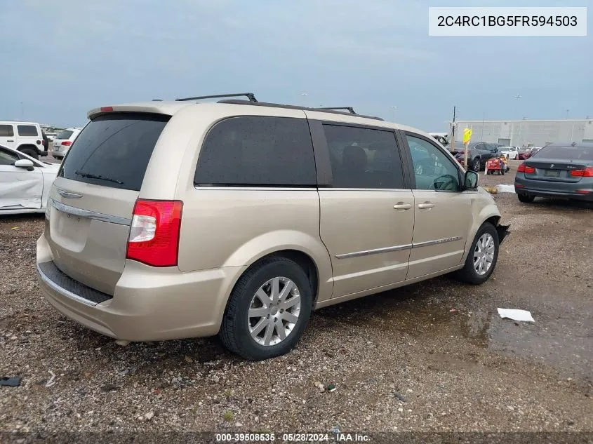 2015 Chrysler Town & Country Touring VIN: 2C4RC1BG5FR594503 Lot: 39508535