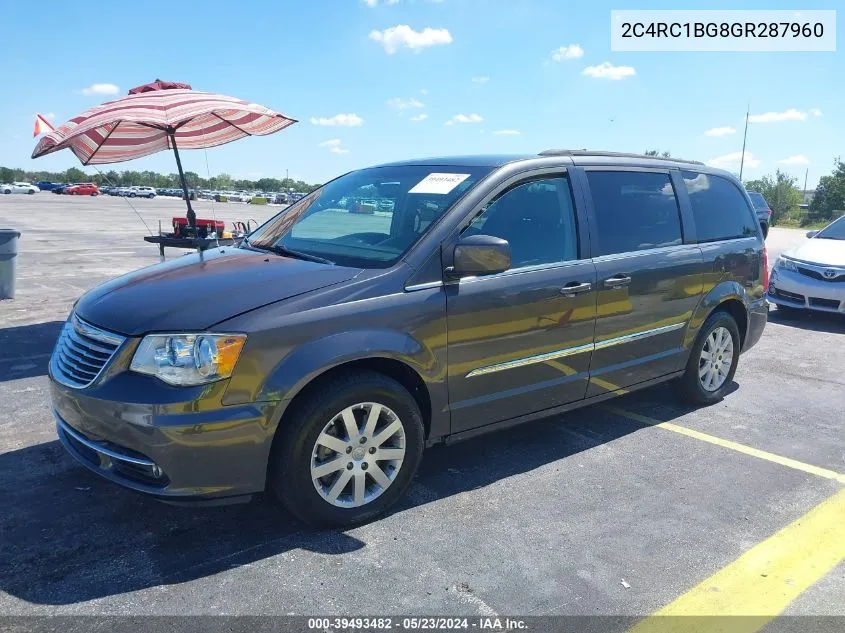 2C4RC1BG8GR287960 2016 Chrysler Town & Country Touring