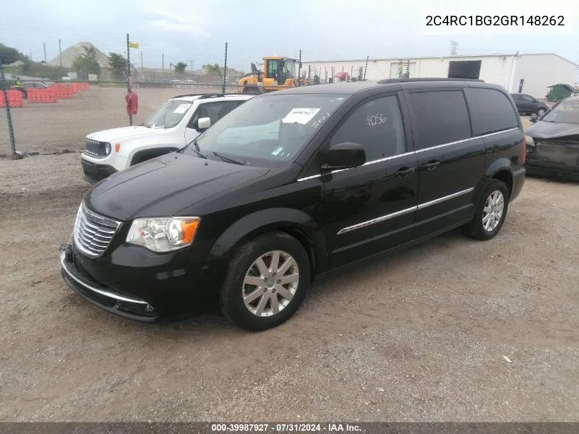 2016 Chrysler Town & Country Touring VIN: 2C4RC1BG2GR148262 Lot: 39987927