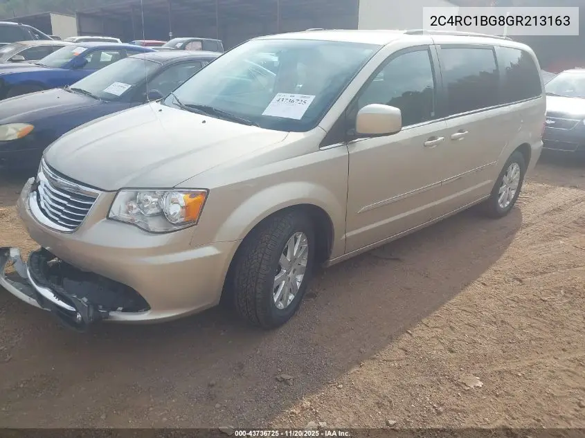 2C4RC1BG8GR213163 2016 Chrysler Town & Country Touring