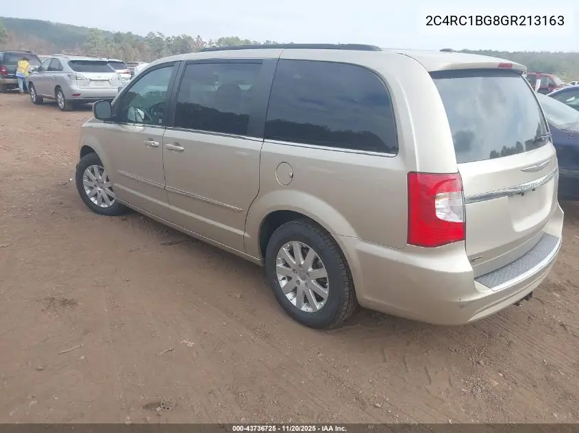2C4RC1BG8GR213163 2016 Chrysler Town & Country Touring