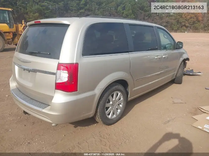 2C4RC1BG8GR213163 2016 Chrysler Town & Country Touring