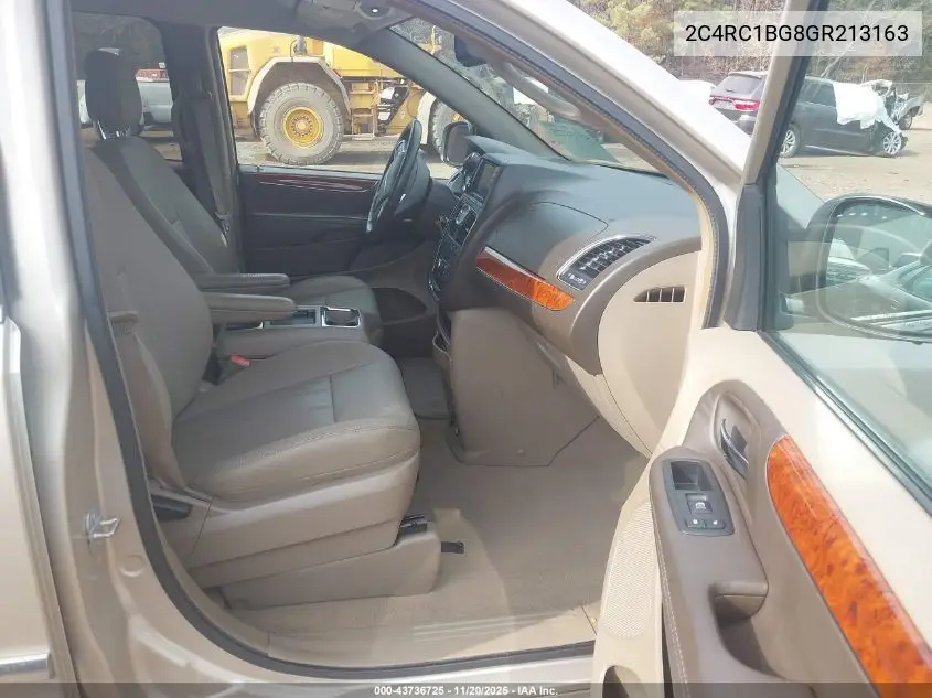 2C4RC1BG8GR213163 2016 Chrysler Town & Country Touring