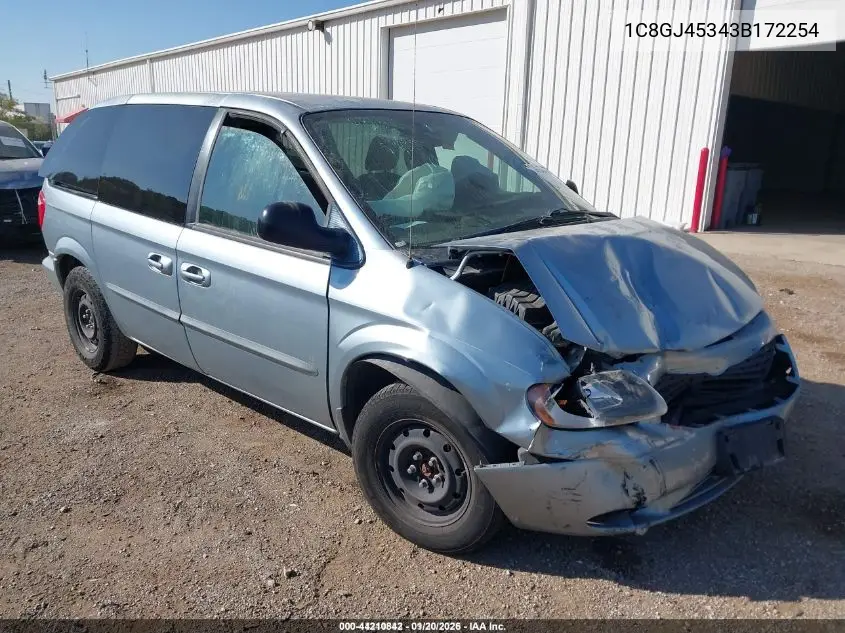1C8GJ45343B172254 2003 Chrysler Voyager Lx