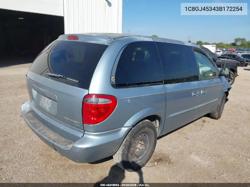 1C8GJ45343B172254 2003 Chrysler Voyager Lx