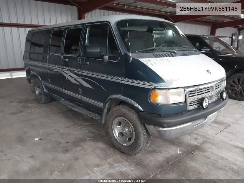 2B6HB21Y9VK581148 1997 Dodge Ram Van 2500 Commercial