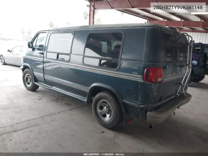 2B6HB21Y9VK581148 1997 Dodge Ram Van 2500 Commercial