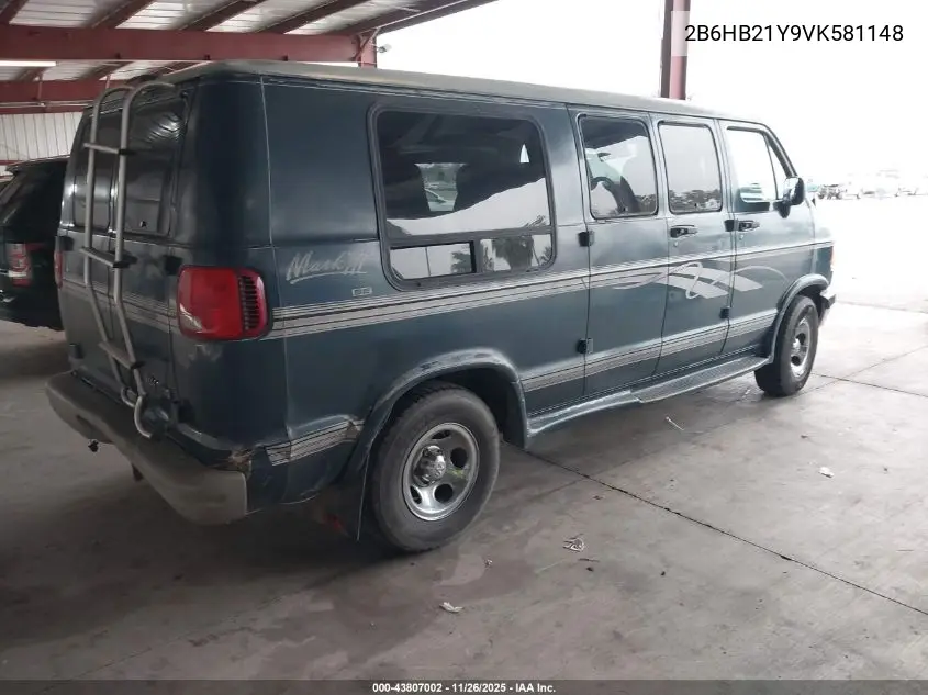2B6HB21Y9VK581148 1997 Dodge Ram Van 2500 Commercial