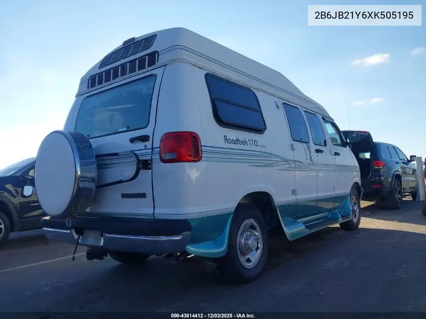 2B6JB21Y6XK505195 1999 Dodge Ram Van 2500 Commercial/Conversion