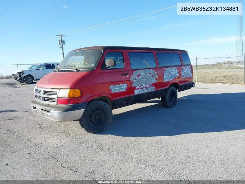 2B5WB35Z32K134881 2002 Dodge Ram Wagon 3500