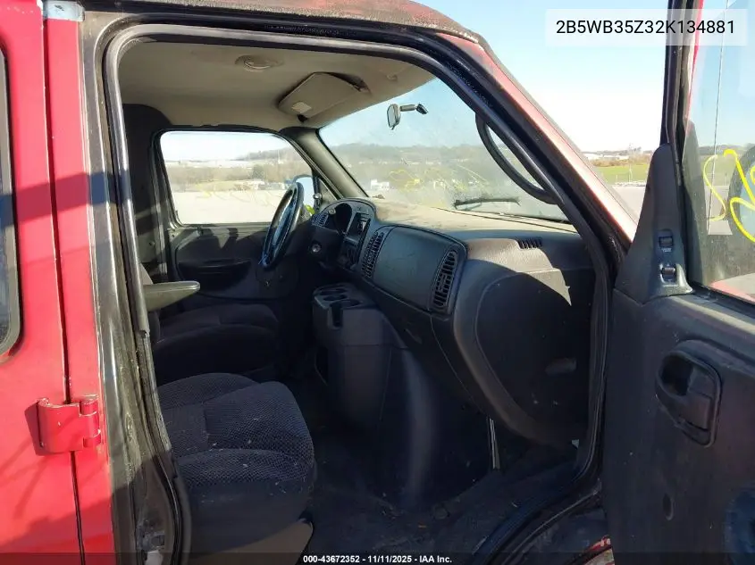 2B5WB35Z32K134881 2002 Dodge Ram Wagon 3500