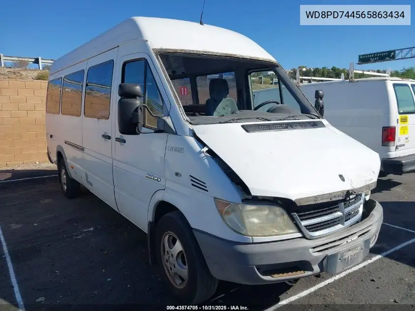 WD8PD744565863434 2006 Dodge Sprinter Wagon 2500 Shc