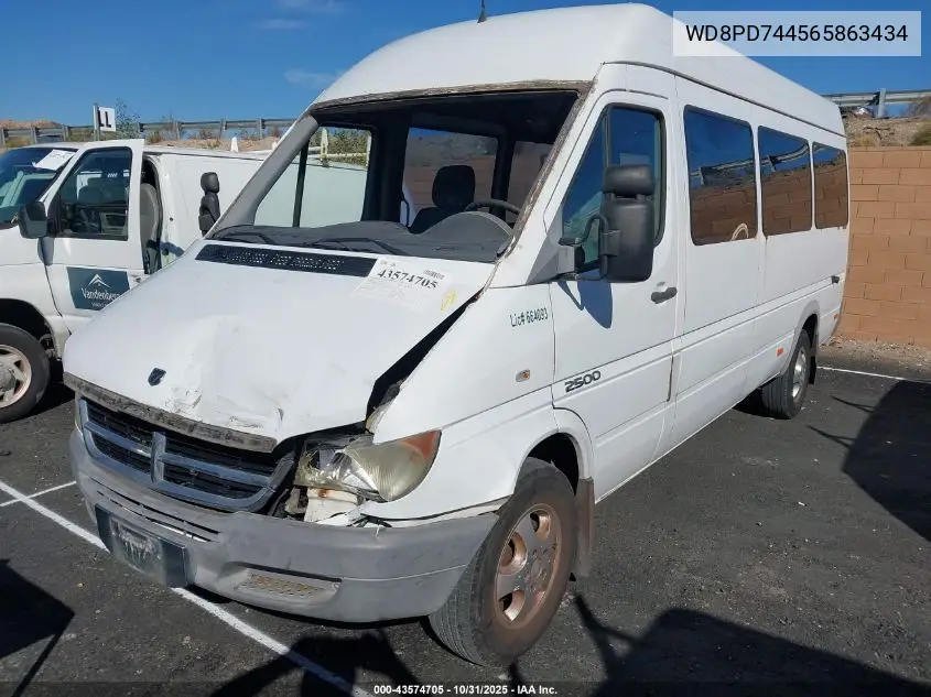 WD8PD744565863434 2006 Dodge Sprinter Wagon 2500 Shc