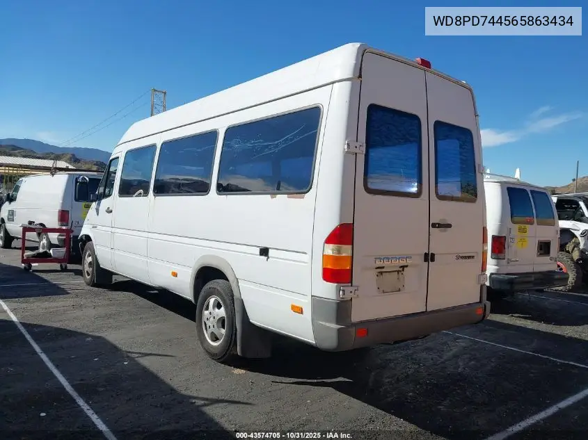 WD8PD744565863434 2006 Dodge Sprinter Wagon 2500 Shc