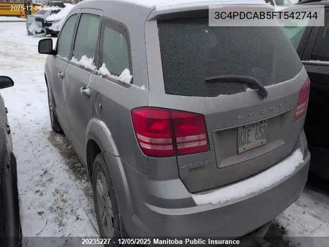 3C4PDCAB5FT542744 2015 Dodge Journey Cvp