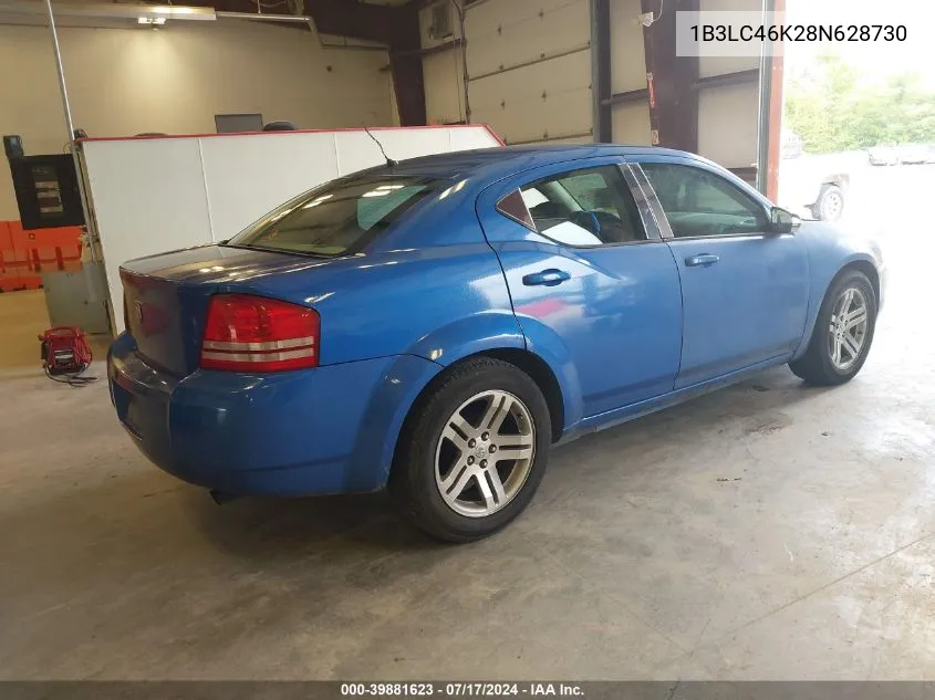 1B3LC46K28N628730 2008 Dodge Avenger Se