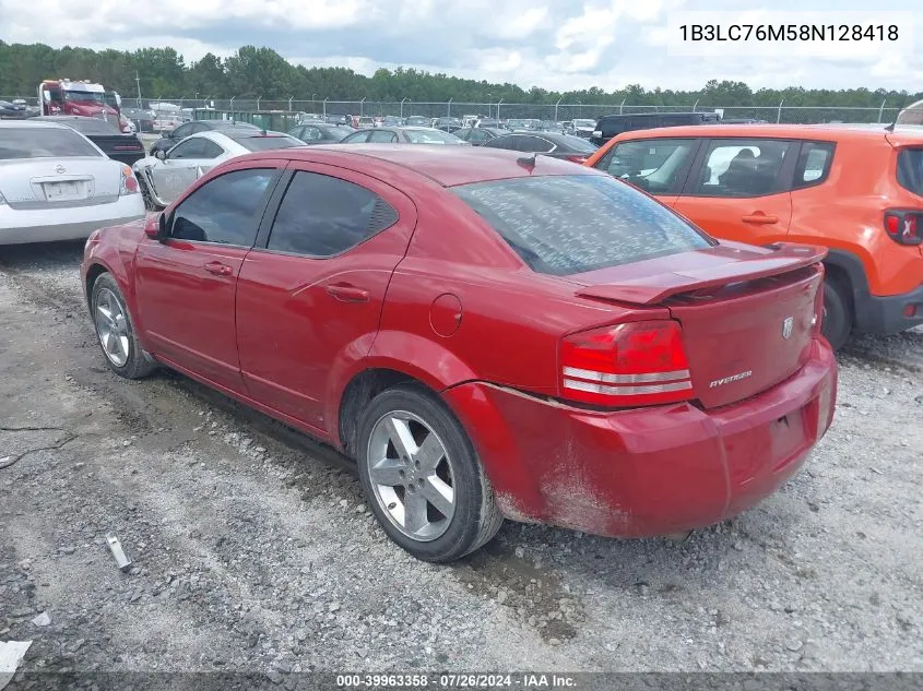 1B3LC76M58N128418 2008 Dodge Avenger R/T