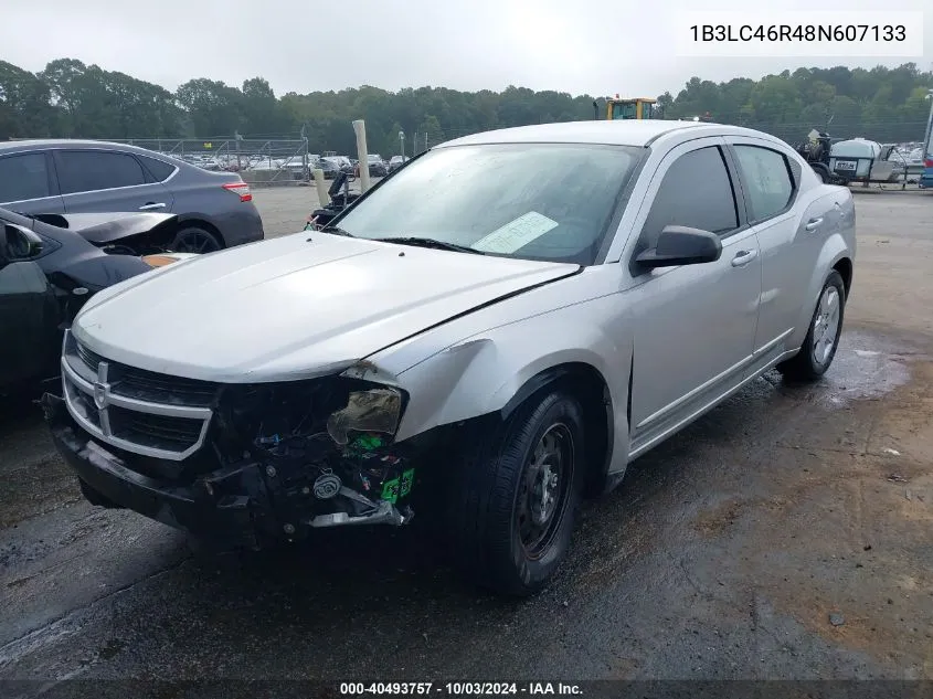 1B3LC46R48N607133 2008 Dodge Avenger Se