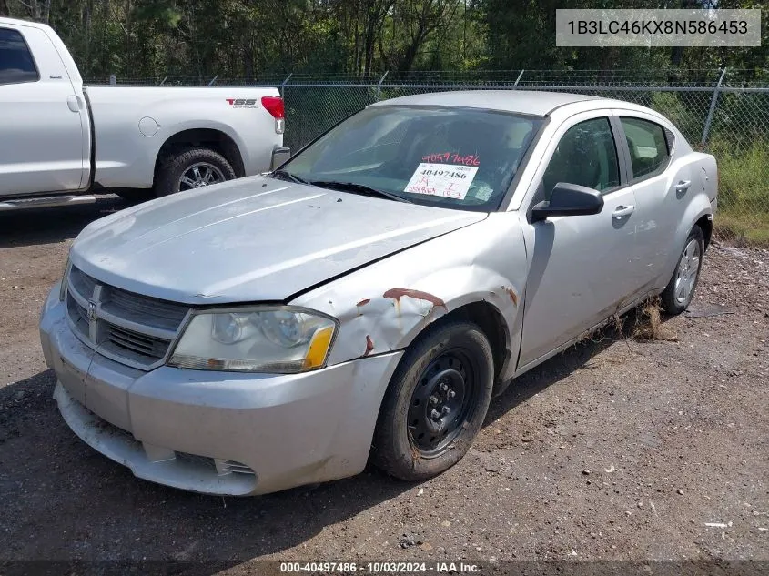 1B3LC46KX8N586453 2008 Dodge Avenger Se