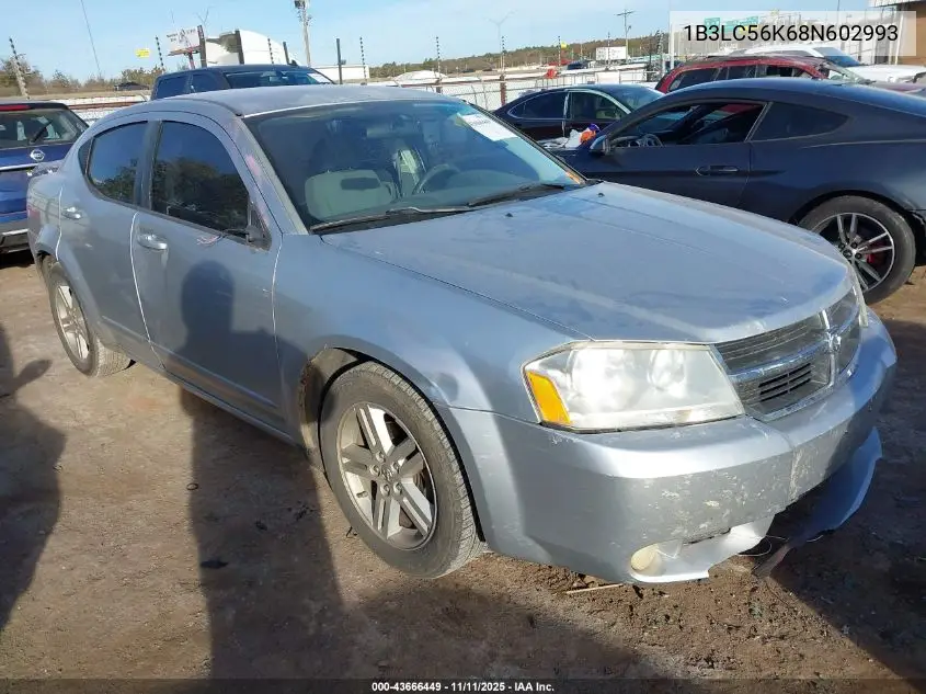 1B3LC56K68N602993 2008 Dodge Avenger Sxt