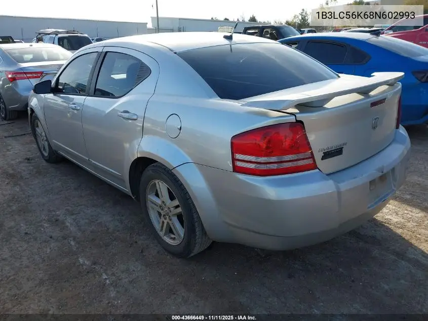 1B3LC56K68N602993 2008 Dodge Avenger Sxt