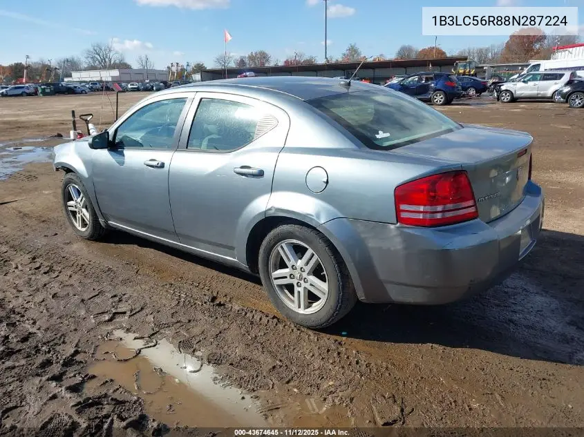 1B3LC56R88N287224 2008 Dodge Avenger Sxt