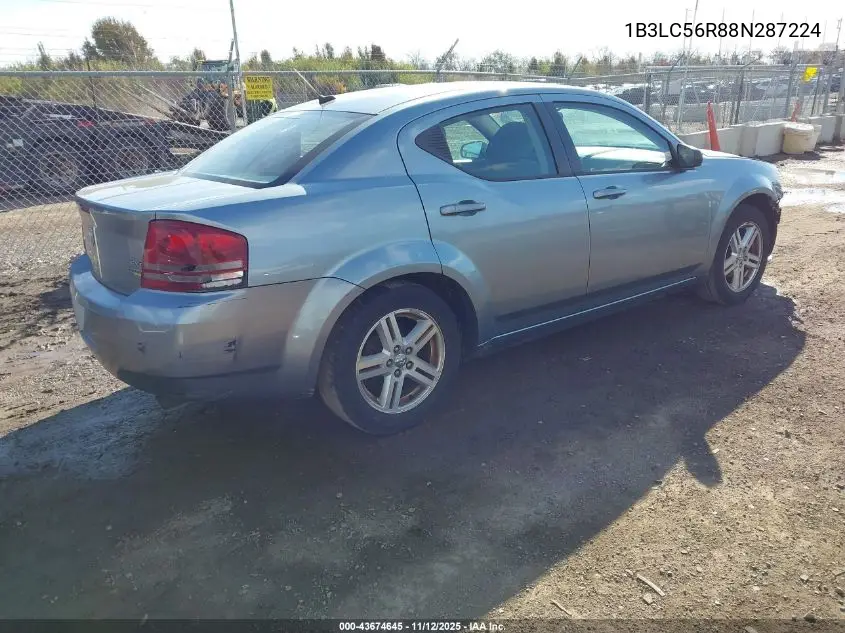 1B3LC56R88N287224 2008 Dodge Avenger Sxt
