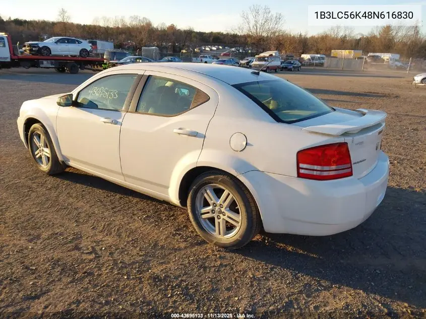 1B3LC56K48N616830 2008 Dodge Avenger Sxt