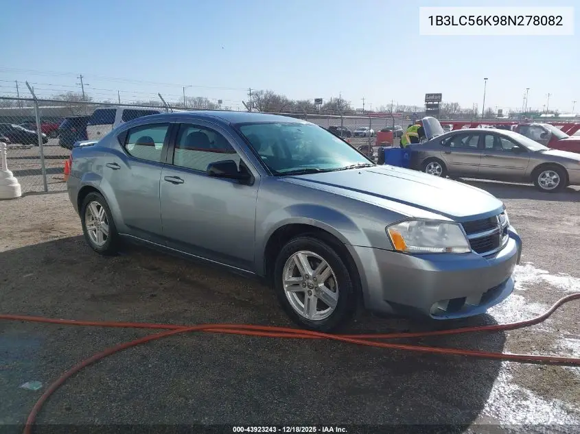 1B3LC56K98N278082 2008 Dodge Avenger Sxt